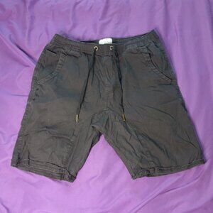 Kuwallatee Men's KUL-S1634 Design in Canada Black Chino Shorts Size M